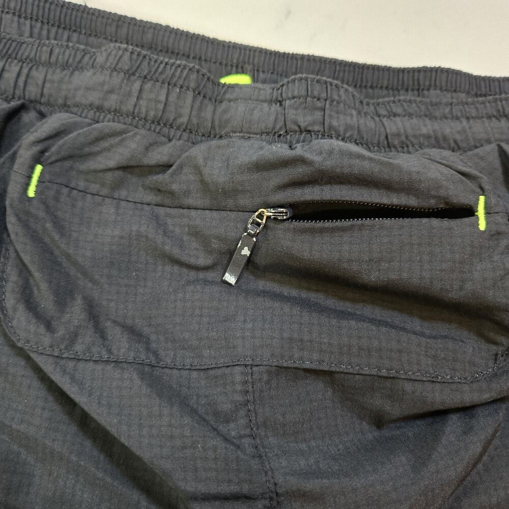Brooks Running Shorts Womens‎ Black Neon Lined Athletic Running Shorts - Picture 5 of 10